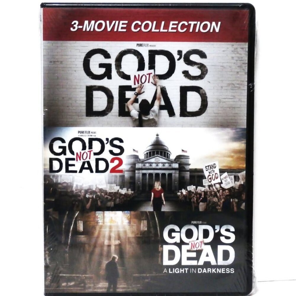3- MOVIE COLLECTION DVD GOD'S NOT DEAD, GOD'S NOT DEAD 2, GOD'S NOT DEAD A Light